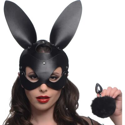 TAILZ Bunny Anale Plug & Mask Set - Zwart TAILZ Bunny Anale Plug & Mask Set - Zwart