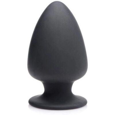 XR Brands Squeeze-It Ingelare Anal Mediano - Nero - Plug anale XR Brands Squeeze-It Ingelare Anal Mediano - Nero - Plug anale