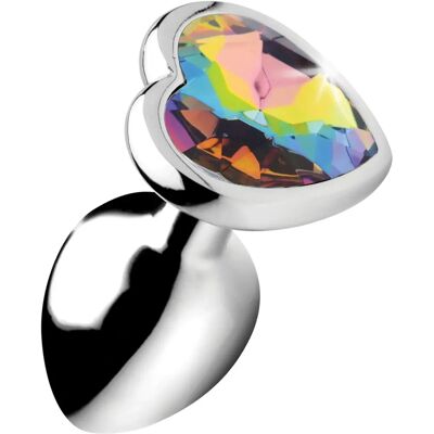 Booty Sparks Rainbow Prism Heart Small - Plug Anal Booty Sparks Rainbow Prism Heart Small - Plug Anal