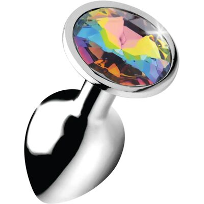 Booty Sparks Rainbow Prism Gem Small - Plug Anal - 7cm - Corail, Rose, Bleu Booty Sparks Rainbow Prism Gem Small - Plug Anal - 7cm - Corail, Rose, Bleu