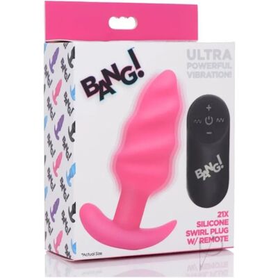 BuzzPinky 21X Plug Anal Vibratorio de Silicona en Rosa - Juguete sexual BuzzPinky 21X Plug Anal Vibratorio de Silicona en Rosa - Juguete sexual