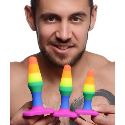 Kit de plugs anaux arc-en-ciel - Sextoys Kit de plugs anaux arc-en-ciel - Sextoys
