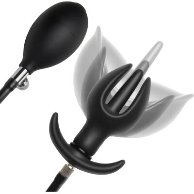 XR Brands Ilmakäsitelty Silikoni Anal Plug - Musta XR Brands Ilmakäsitelty Silikoni Anal Plug - Musta