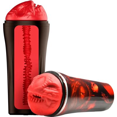 XR Brands Creature Cocks Dragon Snatch Stroker rouge XR Brands Creature Cocks Dragon Snatch Stroker rouge