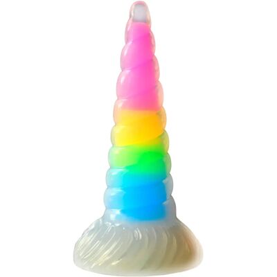 Dildo Arc-en-ciel UniGlow de XR Brands - 19,5 cm Dildo Arc-en-ciel UniGlow de XR Brands - 19,5 cm