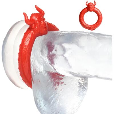 Creature Cocks de XR Brands Beast Mode - Anneau en silicone - Rouge Creature Cocks de XR Brands Beast Mode - Anneau en silicone - Rouge