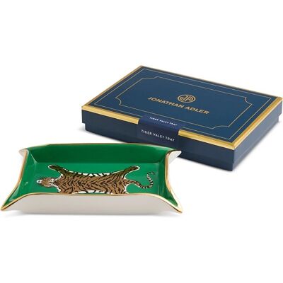 Jonathan Adler - Vassoio in Porcellana Tigre - Verde - Designer Jonathan Adler - Vassoio in Porcellana Tigre - Verde - Designer