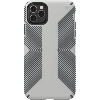 Coque Grise Presidio Grip de Speck - Protection contre chutes Coque Grise Presidio Grip de Speck - Protection contre chutes