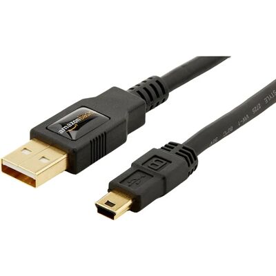 AmazonBasics USB 2.0 A/USB Mini-B 1,8 m Czarny - Kabel USB AmazonBasics USB 2.0 A/USB Mini-B 1,8 m Czarny - Kabel USB
