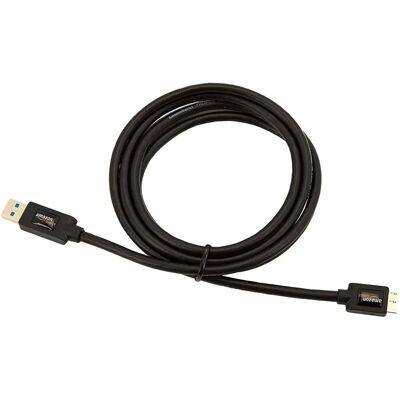 Amazon Basics Kabel USB 3.0 - Typ A-Male auf Micro B - 1,8 m - Schwarz Amazon Basics Kabel USB 3.0 - Typ A-Male auf Micro B - 1,8 m - Schwarz