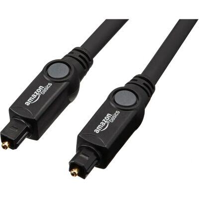 Kabel audio cyfrowy optyczny AmazonBasics 1m - Czarny Kabel audio cyfrowy optyczny AmazonBasics 1m - Czarny