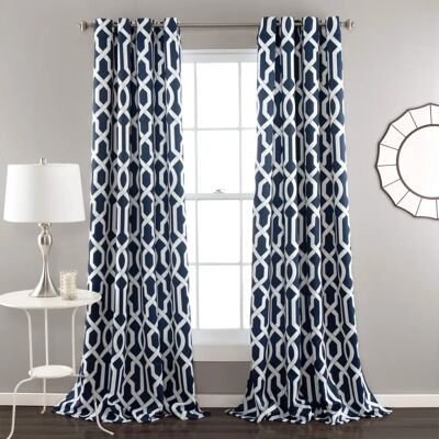 Lush Decor Edward Verdunkeln Fenster Závěs Panel - Navy Lush Decor Edward Verdunkeln Fenster Závěs Panel - Navy