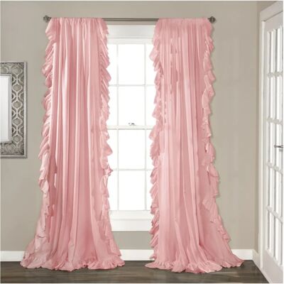 Lush Decor Reyna Pink Window Curtain - Window Curtain Lush Decor Reyna Pink Window Curtain - Window Curtain