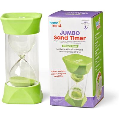Learning Resources Giocattolo educativo - Orologio di sabbia gigante - Timer di 2 minuti Learning Resources Giocattolo educativo - Orologio di sabbia gigante - Timer di 2 minuti