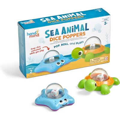 Learning Resources 95388 Animaux Marins Dés Poppers - Accessoire éducatif pour jeux de dés Learning Resources 95388 Animaux Marins Dés Poppers - Accessoire éducatif pour jeux de dés