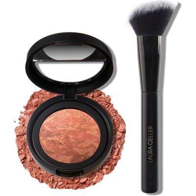 Laura Geller Beauty - Baked Blush-n-Brighten Marbleized Blush - Beachy Horizon - Makeup Laura Geller Beauty - Baked Blush-n-Brighten Marbleized Blush - Beachy Horizon - Makeup