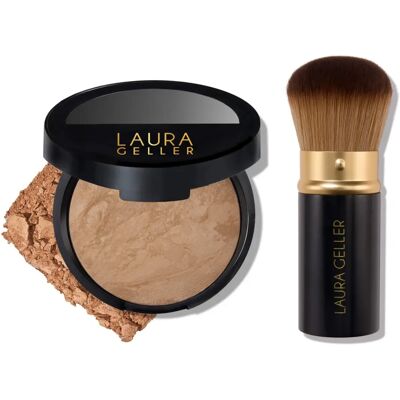 Laura Geller Beauty - Balance-n-Brighten Foundation - Golden Medium - Kabuki Brush - Foundation Laura Geller Beauty - Balance-n-Brighten Foundation - Golden Medium - Kabuki Brush - Foundation