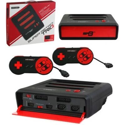 Retro-Bit RB-SR3-2043 Console de Jeux Noire Rouge - Console de Jeux - Publicité Retro-Bit RB-SR3-2043 Console de Jeux Noire Rouge - Console de Jeux - Publicité