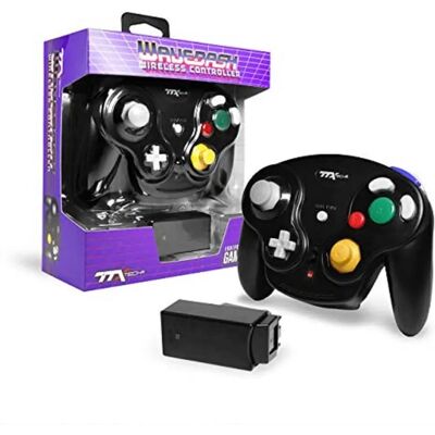 LatestBuy Controller wireless Wavedash per Nintendo Gamecube - Nero LatestBuy Controller wireless Wavedash per Nintendo Gamecube - Nero
