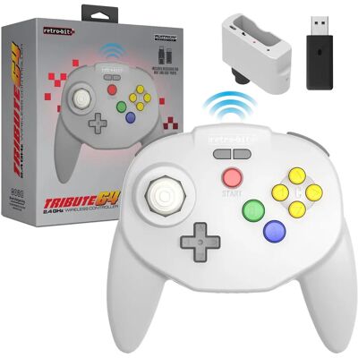 Retro Bit Tribute64 Wireless Controller Nintendo Switch - Grau Retro Bit Tribute64 Wireless Controller Nintendo Switch - Grau