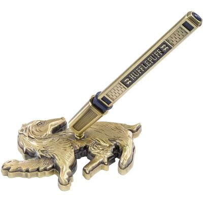 Noble Collection Harry Potter Hufflepuff pen met ondersteuning - Kantoorartikelen Noble Collection Harry Potter Hufflepuff pen met ondersteuning - Kantoorartikelen