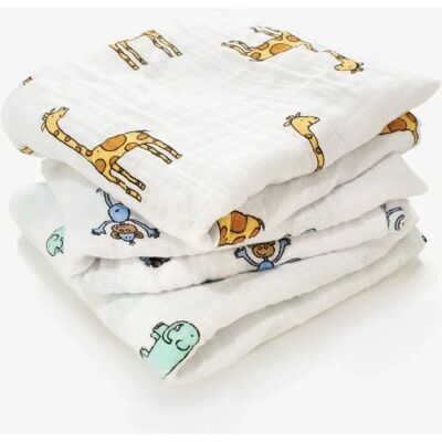 aden + anais - Boutique Muslin Squares 3-Pack Jungle Jam - Muslin Square - Publicité aden + anais - Boutique Muslin Squares 3-Pack Jungle Jam - Muslin Square - Publicité