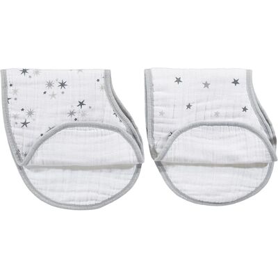 aden + anais - Classic Burpy Bibs - Plain Cotton - 2-Pack - Bib - Publicité aden + anais - Classic Burpy Bibs - Plain Cotton - 2-Pack - Bib - Publicité