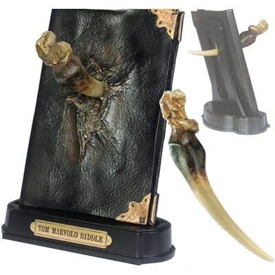 Réplica Noble Collection Harry Potter - Colmillo de Basilisco y Diario de Tom Riddle Réplica Noble Collection Harry Potter - Colmillo de Basilisco y Diario de Tom Riddle