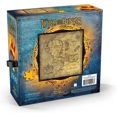 Noble Collection Puzzle Le Seigneur des Anneaux Terre du Milieu 1000 Pièces - Publicité Noble Collection Puzzle Le Seigneur des Anneaux Terre du Milieu 1000 Pièces - Publicité