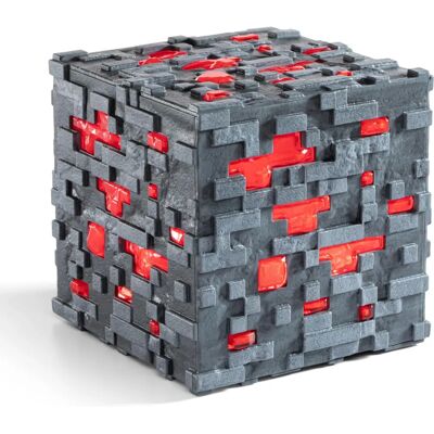 Noble Collection - Replica di Minerale di Redstone di Minecraft - Scala 1:1, con LED Noble Collection - Replica di Minerale di Redstone di Minecraft - Scala 1:1, con LED