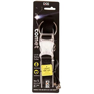 Collier pour chien Dog Gone Smart Noir L Lumière - Collier pour chiens - Publicité Collier pour chien Dog Gone Smart Noir L Lumière - Collier pour chiens - Publicité