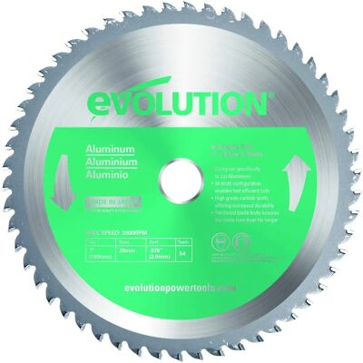Evolution Power Tools EVOBLADEAL Tarcza do cięcia aluminium - 180mm, 54T Evolution Power Tools EVOBLADEAL Tarcza do cięcia aluminium - 180mm, 54T