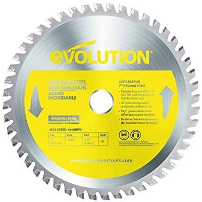 Evolution Edelstahlkreissägeblatt - 180 x 20mm - 48Z Evolution Edelstahlkreissägeblatt - 180 x 20mm - 48Z