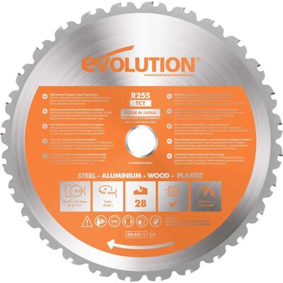 Evolution Power Tools RAGE255Blade Multitool Snijmes - Multi-Tool Blade Evolution Power Tools RAGE255Blade Multitool Snijmes - Multi-Tool Blade