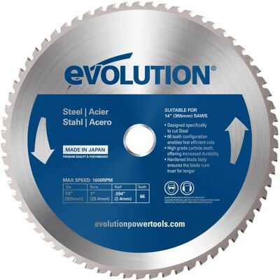 Evolution Power Tools M255TCT-52MS Levele de ferăstrău pentru oțel moale - Oțel Evolution Power Tools M255TCT-52MS Levele de ferăstrău pentru oțel moale - Oțel