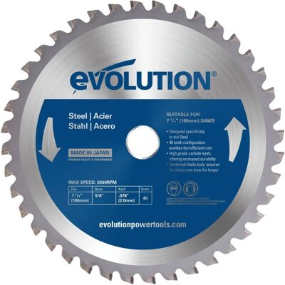 Evolution M185TCT-40CS - Lame circulaire en carbure de 185mm - Publicité Evolution M185TCT-40CS - Lame circulaire en carbure de 185mm - Publicité