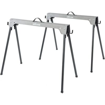 Evolution Power Tools 005-0003 Sägebock - Unterstützt 500kg, Klappbar, Kompakt Evolution Power Tools 005-0003 Sägebock - Unterstützt 500kg, Klappbar, Kompakt