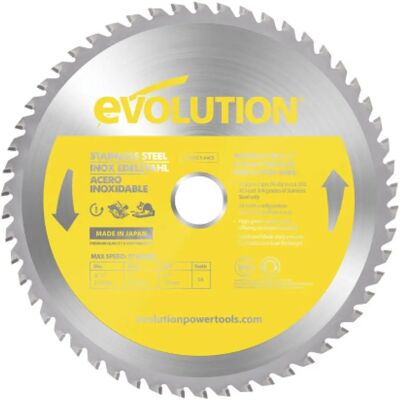 Evolution Power Tools S210TCT-54CS Edelstahlkreissägeblatt - 210mm Evolution Power Tools S210TCT-54CS Edelstahlkreissägeblatt - 210mm