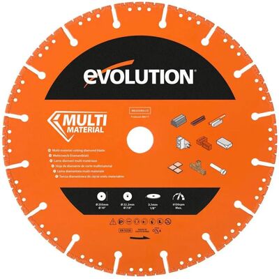 Evolution Power Tools MultiMaterial Diamond Demolition Disc Cutter - Diamond Blade 255mm Evolution Power Tools MultiMaterial Diamond Demolition Disc Cutter - Diamond Blade 255mm