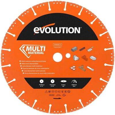 Evolution Power Tools Disco MultiMaterial Diamante - 300mm Evolution Power Tools Disco MultiMaterial Diamante - 300mm