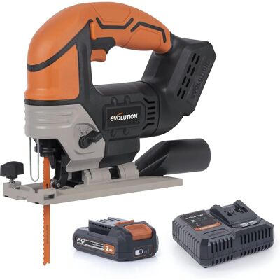 Evolution Power Tools R90JGS-Li EXT Jigsaw - 18V, 2.0Ah Evolution Power Tools R90JGS-Li EXT Jigsaw - 18V, 2.0Ah