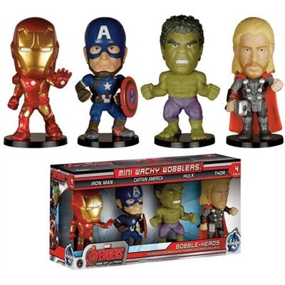 Funko Wacky Wobbler: Avengers 2 Mini Wobbler Action Figure - Action Figures - Publicité Funko Wacky Wobbler: Avengers 2 Mini Wobbler Action Figure - Action Figures - Publicité