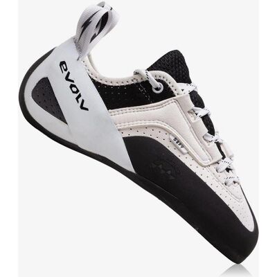 Evolv Defy Lace LV Blanco Negro - Zapatos de escalada Evolv Defy Lace LV Blanco Negro - Zapatos de escalada