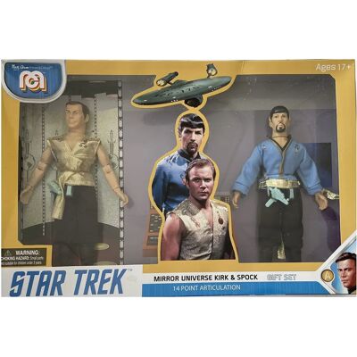 Figurines d'action MEGO Spock Kirk Univers Mirror - Action Figure - Publicité Figurines d'action MEGO Spock Kirk Univers Mirror - Action Figure - Publicité