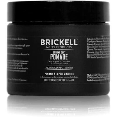 Brickell Homem Styling Clay Pomade - Produto capilar Brickell Homem Styling Clay Pomade - Produto capilar