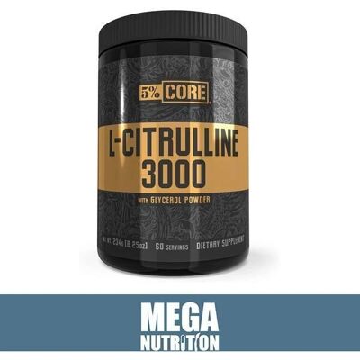 5% Nutrition L-Citrulline 3000 Core Series Unflavored - Supplement 5% Nutrition L-Citrulline 3000 Core Series Unflavored - Supplement