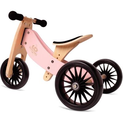 Kinderfeets 2-in-1 Holz-Laufrad & Dreirad - Rose Kinderfeets 2-in-1 Holz-Laufrad & Dreirad - Rose