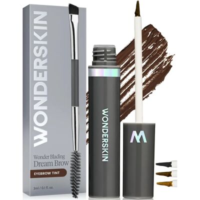 Wonderskin Dunkelbraun Augenbrauen Gel - Langanhaltend, Wasserfest, Serum-Formel Wonderskin Dunkelbraun Augenbrauen Gel - Langanhaltend, Wasserfest, Serum-Formel