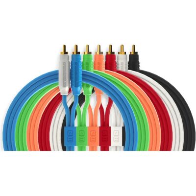 DJTechTools Chroma Cables Audio MK2 RCA - Blau - Audio Kabel für DJs DJTechTools Chroma Cables Audio MK2 RCA - Blau - Audio Kabel für DJs
