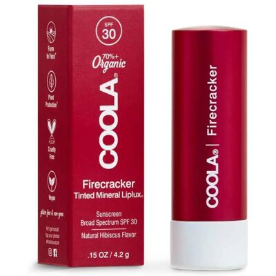 Coola Mineral Liplux Organiczny Tinted Balsam do ust z filtrem SPF 30 Firecracker Coola Mineral Liplux Organiczny Tinted Balsam do ust z filtrem SPF 30 Firecracker